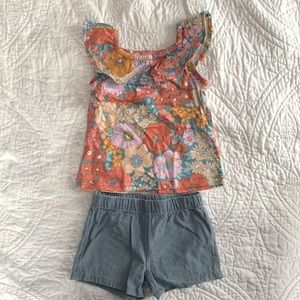 NWT Carter’s 2-piece shirt and short set